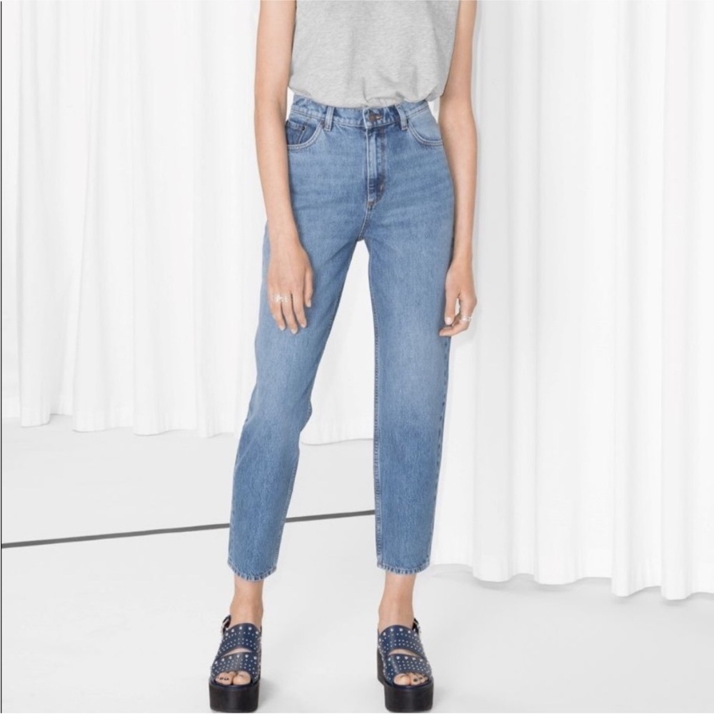 NWT & Other Stories Mom Jean Denim High Waist Size 26 Stockholm $85